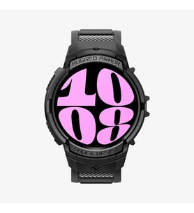 Spigen Galaxy Watch 6 (40mm) ile Uyumlu Kılıf, Spigen Rugged Armor Pro Black Outlet