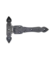 Antika Tarz Dekoratif Pirinç Kuyruklu Düğmeli Menteşe No3 - 155x240 mm, Oksit