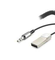 Aux Bluetooth Ses Alıcı Adaptör Dahili Kablolu Handsfree 3.5Mm - Siyah HD9005