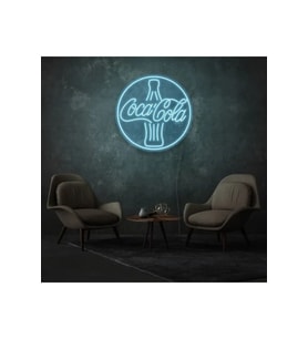 Coca Cola Yazılı ve Şekilli Neon Tabela