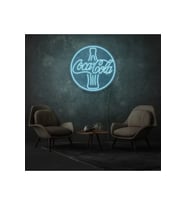 Coca Cola Yazılı ve Şekilli Neon Tabela