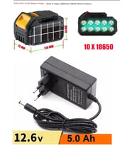 Şarjlı Matkap Için Şarj Adaptörü 12 Volt 14V 18V 20V 48V 58V Li-On Pil Şarj 5.0 Mh Üniversal