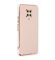 Microsonic Xiaomi Redmi Note 9 Pro Kılıf Olive Plated Pembe