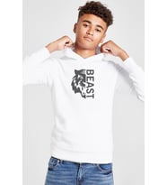 Mr Beast Half Face Beyaz Çocuk 3ip Kapşonlu Sweatshirt