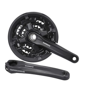 Shimano FC-MT210-3 Aynakol 3x9V 22-30-40T 170mm Kapaklı (Siyah)