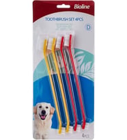Bioline İki Uçlu Köpek Diş Fırçası 4 Lü Set