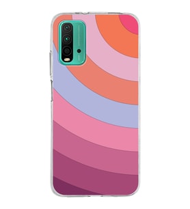 Xiaomi Poco M3 Uyumlu Kapak  Renk Cümbüşü Tasarımlı Şeffaf Silikon Kılıf