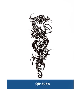 QB-3056 ETNİK EJDERHA DESEN GEÇİCİ KOL DÖVMESİ-TATTO