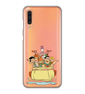 Samsung Galaxy A50 - A30S - A50S Uyumlu Taş Devri Tasarımlı Şeffaf Telefon Kılıfı