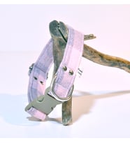 Pembe Gri Ekose Köpek Tasması, Boyun Tasması