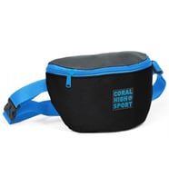 Coral High Sport Siyah-Mavi İki Bölmeli Bel Çantası