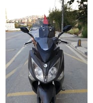 MOTOCAM SYM Joymax 250 İ Ön Cam 2015-2016 Model 65cm Şeffaf Renkli 4mm APARATSIZ