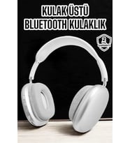 P9 Plus Kablosuz Kulak Üstü Bluetooth Kulaklık Beyaz Yüksek Ses Kaliteli