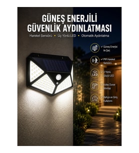 Mey İthalat® Bahçe Balkon ve Teras Aydınlatma Led Işık