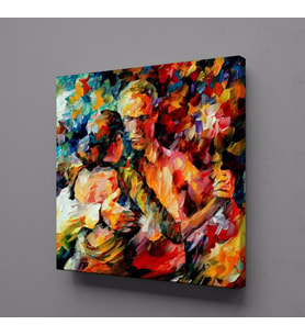 DANS EDEN ÇİFT TEMALI KANVAS TABLO 40x40cm (Karışık)