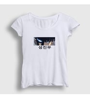 Presmono Kadın Beyaz Arise Sung Jinwoo Solo Leveling T-Shirt 434608tt (Beyaz)