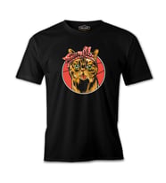 Cat with a Bandana Siyah Erkek Tshirt