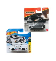 2 Araç Set - Hot Wheels BMW 635 CSi - Beyaz & Matchbox 1995 BMW 318ti - Siyah (1/64) JJK00 - JHP20