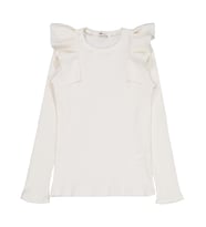 Civil Girls Omuz Fırfırlı 10-13 Yaş Sweatshirt - Ekru