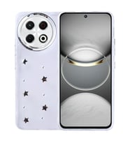 Coverzone Tecno Spark 30 Pro ile uyumlu K?l?f Airbag K�?eli 2mm Kamera �?k?nt? Korumal? Simli ?effaf Bask?l? Z-Kutup Kapak Y?ld?z