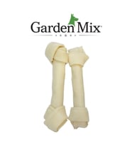 Gardenmix Beyaz Düğümlü Deri Kemik 7-7,5” – 2'li Paket