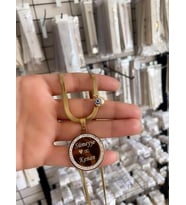 ÇELİK KİŞİYE ÖZEL İSİMLİ KOLYE (Gold)