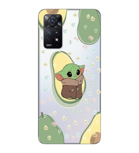 Redmi Note 12 Pro 4G Uyumlu Baby Yoda Desenli Şeffaf Telefon Kılıfı