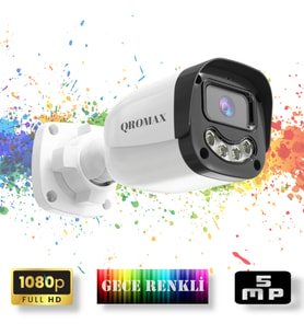 Gece Renkli Gösteren FullHD 5Mp Lensli 4 Ultra Warm Ledli Güvenlik Kamerasi 2304W