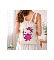 Hello Kitty Büzgülü Keten Çanta C115