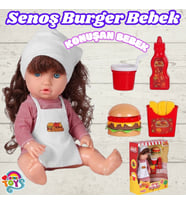 Senoş Burger Yiyor - Türkçe Konuşan Senoş Et Bebek - Konuşan Bebek - Senoş Bebek - Burger Et Bebek -