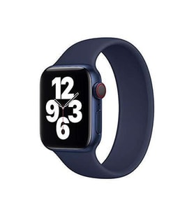 Apple Watch 44mm KRD-31 Solo Loop Medium Kordon (Mavi)