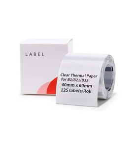 Niimbot T40x60mm 125 adet Şeffaf Etiket (B1,B21S,B3S)