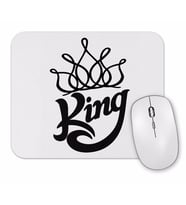 King Branca Masculina e Feminina Mouse Pad