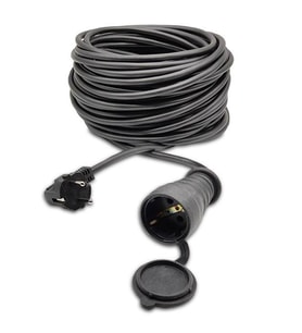 Topart TA01568 3*2,5 Prizli Uzatma Kablo 10 Metre (Siyah)