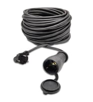 Topart TA01568 3*2,5 Prizli Uzatma Kablo 10 Metre (Siyah)