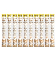 Gimcat Hindili ve Tavşanlı 10x5 gr Sticks Kedi Ödül Maması 10x5 gr