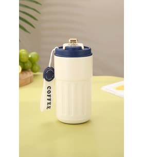 316 L Çelik Mavi 420 ml Kahve El Termos Mug cin486mv
