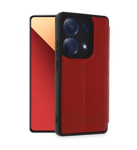 Redmi Note 13 4G Kılıf Flip Cover - Kırmızı