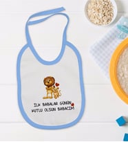 BK Kids Mavi Bebek Mama Önlüğü - Model 29