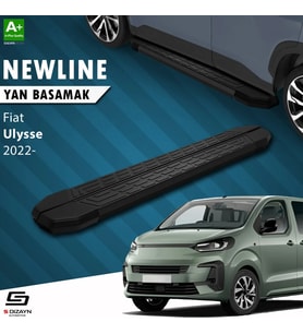 S-Dizayn Fiat Ulysse Uzun Şase NewLine Siyah Yan Basamak 243 Cm 2022 Üzeri A+ Kalite