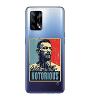 Oppo A74 Uyumlu Conor Mcgregor Notorious Desenli Şeffaf Telefon Kılıfı