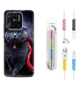 Xiaomi Redmi Note 7 8 9 Pro 10 2022 10 Pro 10S Kılıf Kablo Koruma Spiral Silikon Super Cat 1666