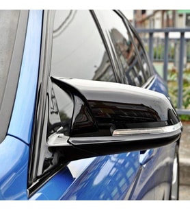 Bmw F20-F22-F30-F32-F33-F36 Uyumlu Yarasa Ayna Kapağı (Parlak Siyah)