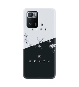 Xiaomi Poco X3 GT Kılıf Resimli Desenli Baskılı Silikon Kılıf Life and Death 1339