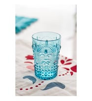 Akrilik Aquamarin Tekli Kısa Bardak & Su Meşrubat Kahve Yanı Bardağı 400 ml ( Cam Değildir )