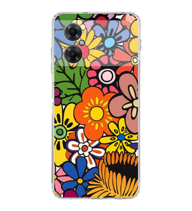 PrintiFy Redmi Note 11 ile Uyumlu Retro Color 2  Kamera Korumalı Şeffaf  Kılıf