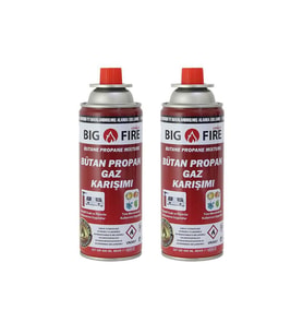 Big Fire Power 227gr Valfli Gaz Kartuşu İkili Set