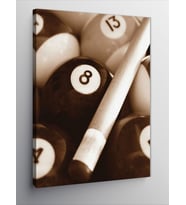 Kanvas Tablo Bilardo Temalı