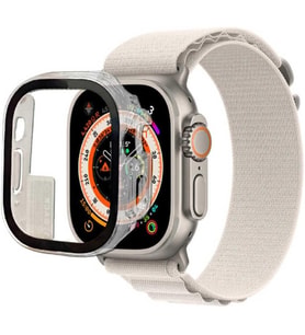 Apple Watch Ultra 1/2/3 49mm ile Uyumlu Full Kasa Korumalı Ekran Koruyucu