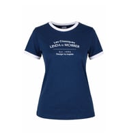 Trender Linda O Yaka Relaxed Fit indigo Kadın T-Shirt 26YDT1000016